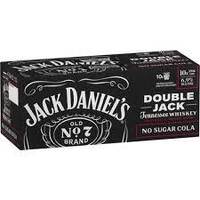 Jack Daniel Double Jack & Cola No Sugar 10 Pack 375ml