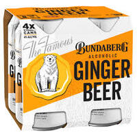 Bundaberg Rum & Ginger Beer 4x375ml