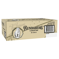 Bundaberg Campfire Bourbon Barrel Rum and Cola Cans 24 x 375ml