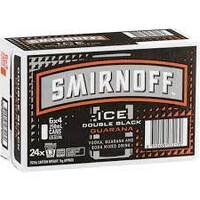 Smirnoff Ice Double Black Guarana  6.5% 24x250ml