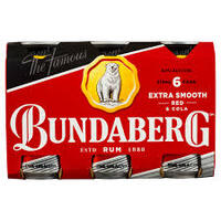 Bundaberg Rum Red & Cola  6x375ml