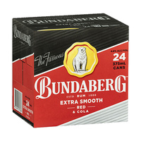 Bundaberg Rum & Cola Red 24x375ml