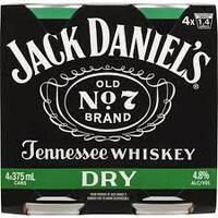 Jack Daniel & Dry  4x375ml