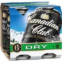 Canadian Club & Dry Premium 6% 4x375ml