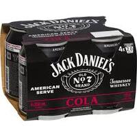 Jack Daniel American Serve & Cola  4x250ml