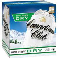 Canadian Club & Dry Zero Sugar 24x375ml