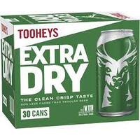 Tooheys Extra Dry Can 30x375ml
