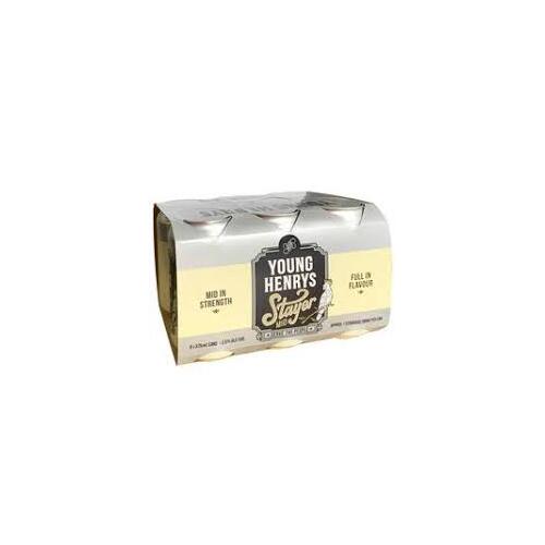 Young Henry’s Stayer Mid Strength Lager 6x375ml