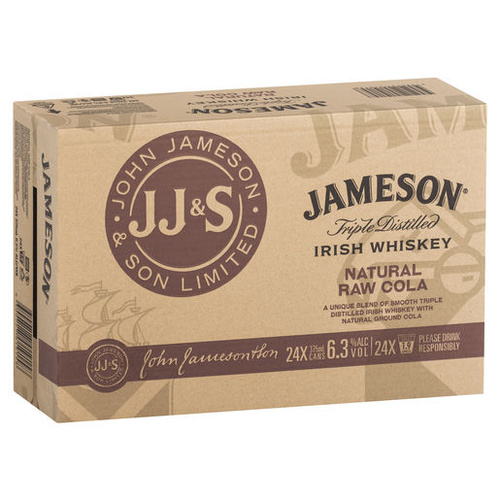 Jameson & Raw Cola 6.3% 24x375ml