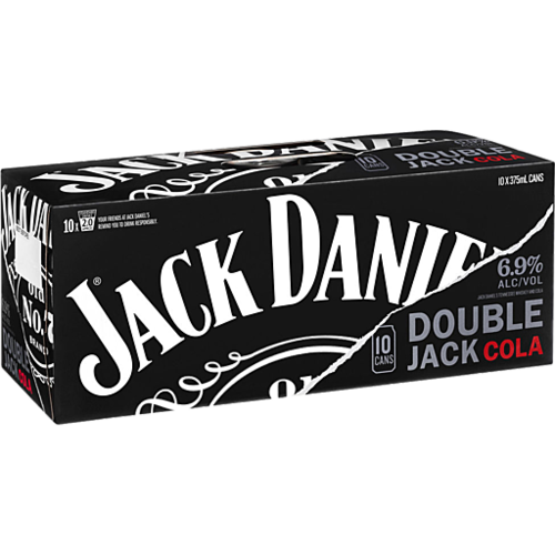 Jack Daniel Double Jack & Cola  10 x 375ml 