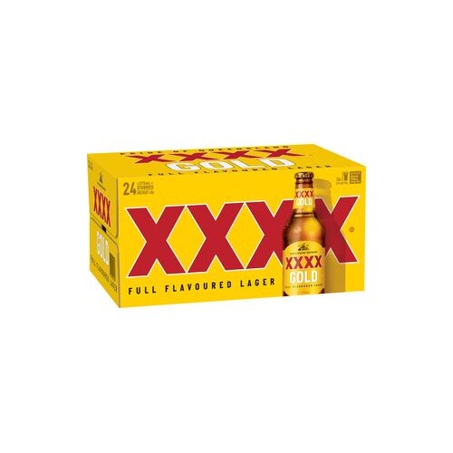 XXXX Gold Bottles 24x375ml
