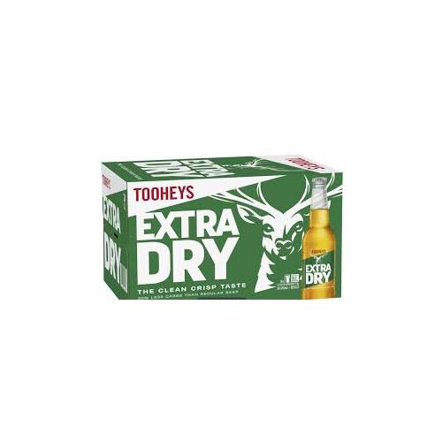 Tooheys Extra Dry Bottle  24x345ml