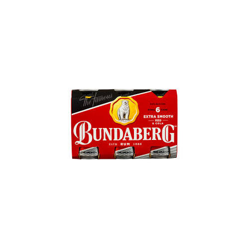 Bundaberg Rum Red & Cola  6x375ml
