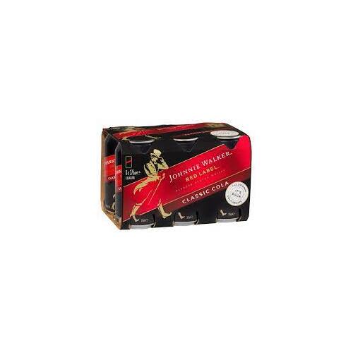 Johnnie Walker Red label & Cola 6x375ml