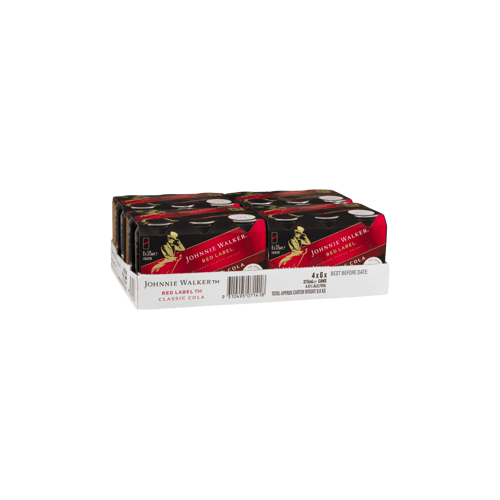 Johnnie Walker Red label & Cola 24x375ml 