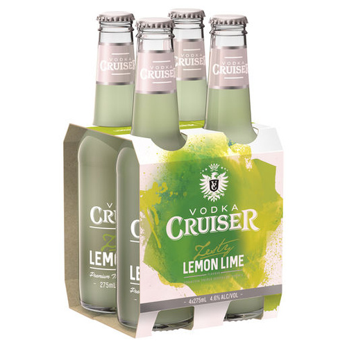 Vodka Cruiser Zesty Lemon Lime 4x275ml