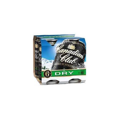 Canadian Club & Dry Premium 6% 4x375ml