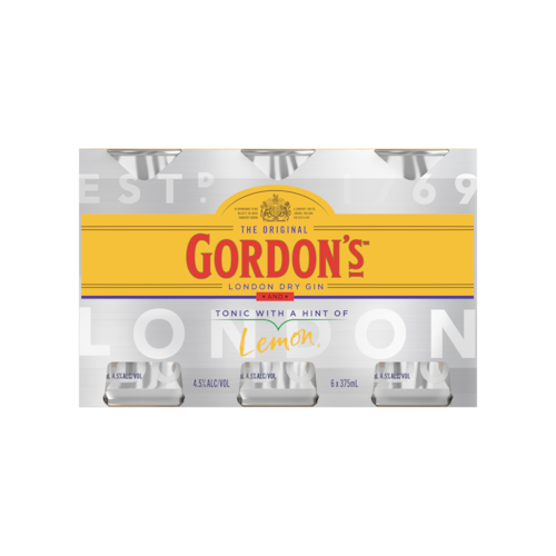 Gordons Gin & Tonic  6x375ml