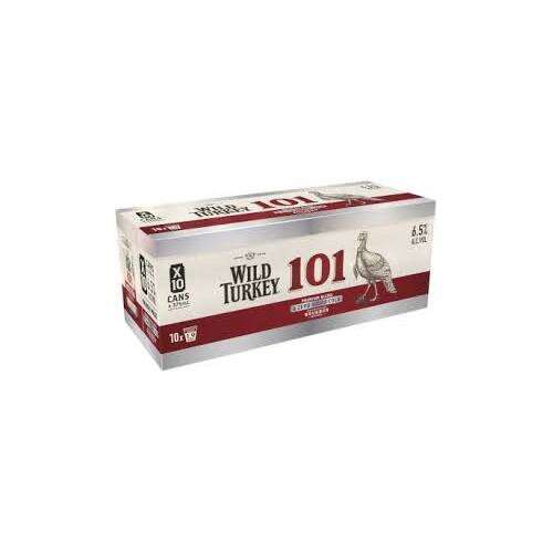 Wild Turkey 101 & Cola Zero 10PK 375ml
