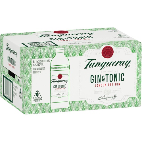 Tanqueray Gin & Tonic  24x275ml